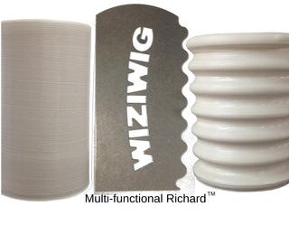 Multi-functional Makin' Richard is a stainless steel rib with 7 profiles for creating bowls, mugs, steins, and more. Laser cut from 18 gauge metal. Amaranth Stoneware Canada.