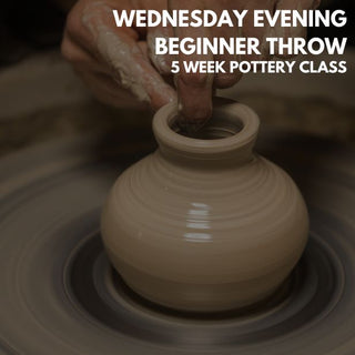 Wednesday Evening Beginner Pottery Wheel Class (January Start)