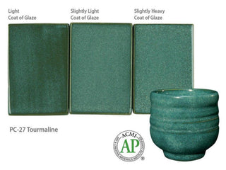 Tourmaline is an intense, opaque blue-green glaze that forms a smooth, strong surface. Amaranth Stoneware Canada.