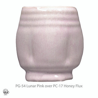 PG-54 Lunar Pink Phase Glaze (PG) by Amaco