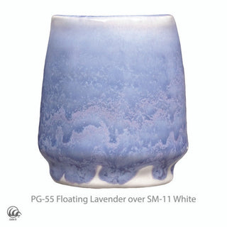 PG-55 Floating Lavender Phase Glaze (PG) by Amaco