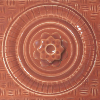 Semi-translucent deep russet brown. Cone 5-6. Dinnerware Safe. Safe for Spray Application. Mixable. Amaranth Stoneware.