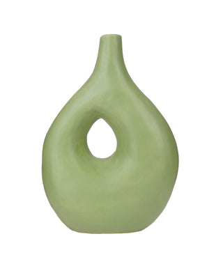 Satin Matte Moss glaze, an opaque olive green, hugs the edges and accentuates texture with a moss-like appearance. Amaranth Stoneware Canada.