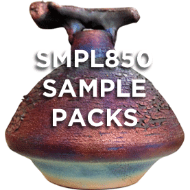 SMPL850 Raku Glaze Sample Pack by Spectrum (12x4oz)