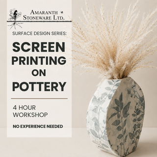 Screen Printing Pottery Workshop