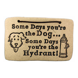 Weatherproof Stoneware Sayings: 7.5"x4.75", lead-free, durable, indoor/outdoor use. Handcrafted in Kingston. Amaranth Stoneware Canada.