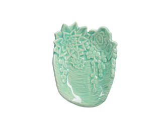 Translucent spearmint green. Cone 5-6. Dinnerware Safe. Safe for Spray Application. Mixable. Amaranth Stoneware.