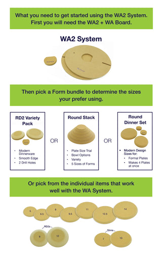 WA2 Key with 2-pin system for RD2 Forms. Includes 1 WA2 Key and 2 Pins. Amaranth Stoneware Canada.