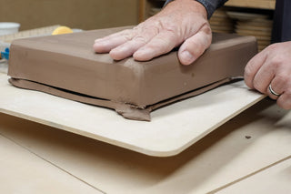 Wallie Form with 2" depth for deep casseroles, includes lifting grooves and center hole for spacer (sold separately). Available in 10x14", 10x10", and 5x14". Amaranth Stoneware Canada.