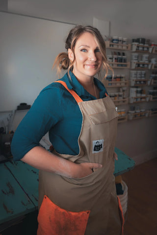Split-Leg Craft Apron by Part-Time Potter