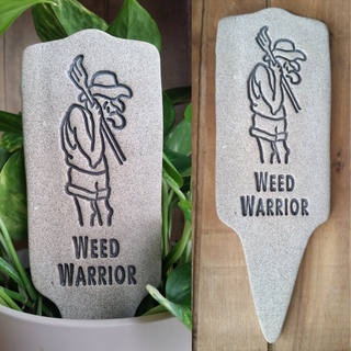 Plant a feeling of enchantment with our handcrafted 3x8.5-inch Garden Friends. Weatherproof, lead-free, and handcrafted in Kingston, Ontario at Amaranth Stoneware.