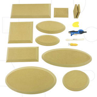 Wood drape molds for dinnerware and platters, durable and reusable fiberboard. Avoid wet conditions over 24 hrs. Amaranth Stoneware Canada.