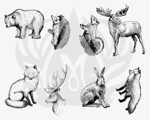 Woodland Animals - Mayco Silkscreen DSS0165 - Amaranth Stoneware Canada