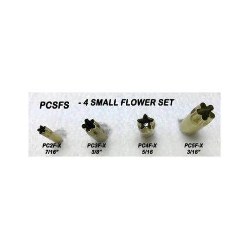 PCSFS Small Flower Pattern Cutter (Set of 4) by Kemper - Amaranth Stoneware Canada