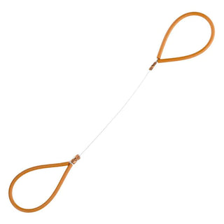 Dirty Girls 3.5" (9 cm) Cut-Off Wire Tool with secure finger loops. Perfect for controlled slicing. Available in 7" and 13" versions. Amaranth Stoneware Canada.






