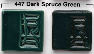 447 Dark Spruce Green Gloss Glaze by Opulence - Amaranth Stoneware Canada