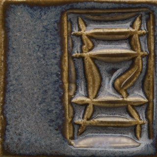 Glossy Opulence Glazes mimic gas-fired effects in C/6 electric kilns, with flowing secondary colors. Amaranth Stoneware Canada.