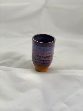 Amethyst glaze, multihued purple with warm and cool tones. Amaranth Stoneware Canada.