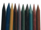 Choxils are a solid underglaze drawing medium, like chalk with the density of a pencil. Amaranth Stoneware Canada.