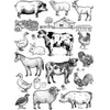 Farm Animals - Underglaze Transfer - Amaranth Stoneware Canada