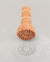 Wave - Clay Texture Stamp - Amaranth Stoneware Canada