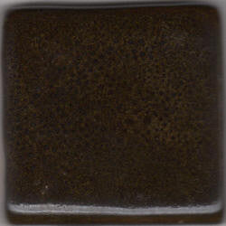 Coffee Bean glaze, darkly mottled brown with a leather-like appearance, ideal for oilspot effects. Amaranth Stoneware Canada.