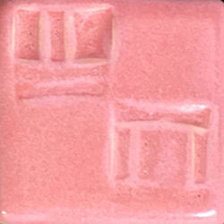 Fairy Rose glaze is a bright pink with delicate mottling, its intensity varying with thickness. Ideal for adding vibrant accents and combines beautifully with other glazes. Amaranth Stoneware Canada.