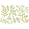 Teal & Gold - Leaf - Overglaze Decal - Amaranth Stoneware Canada