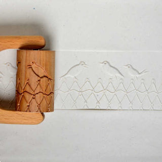 MKM RL Rollers, 6 cm wide, for patterns on clay. Pair with RH-1 Handle. Browse MKM’s site or request designs. Amaranth Stoneware Canada.
