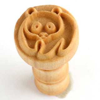 MKM Scm Pottery Stamp, 1 inch (2.5 cm) in diameter, for detailed clay designs. Bear stamp. Browse MKM’s site or request your favorite. Amaranth Stoneware Canada.
