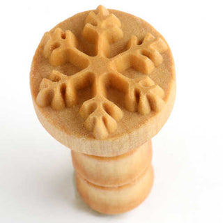 MKM Scm Pottery Stamp, 1 inch (2.5 cm) in diameter, for detailed clay designs. Snowflake stamp. Browse MKM’s site or request your favorite. Amaranth Stoneware Canada.