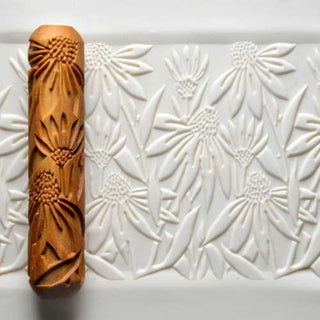 MKM flowers design Rollers for pottery, available in-store or by request. Browse MKM’s site and let us know your choice. Amaranth Stoneware Canada.