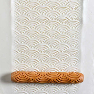 MKM Rollers (10 cm) are versatile decorating tools for pottery, available in-store or by special order from the MKM website. Amaranth Stoneware Canada.