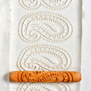 MKM Rollers (10 cm) are versatile decorating tools for pottery, available in-store or by special order from the MKM website. Amaranth Stoneware Canada.
