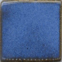 A black base that transforms into a deep, variegated cobalt blue when applied thick. Perfect for various ceramic creations. Amaranth Stoneware Canada.