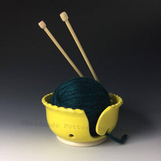 Buttercup glaze, bright cheerful yellow, ideal for accents and contrasts. Amaranth Stoneware Canada.