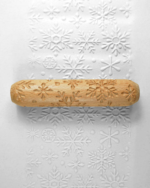 Snow Flake - Clay Texture Roller - Amaranth Stoneware Canada