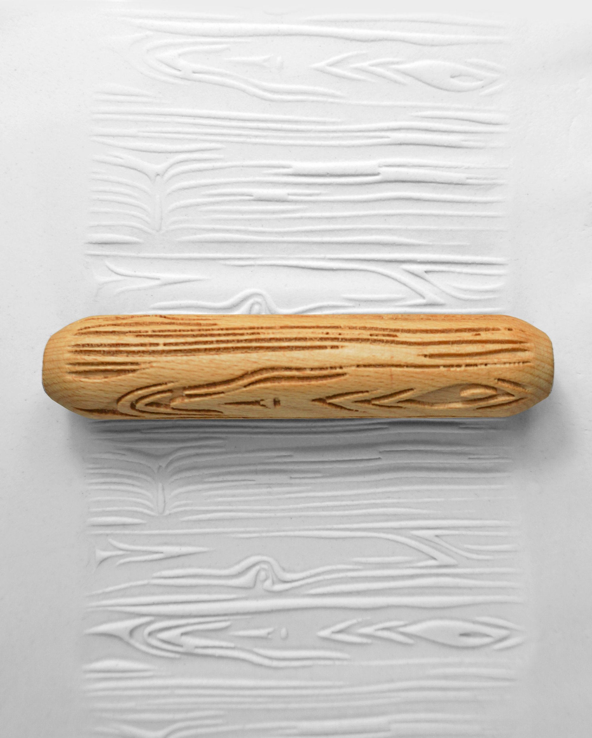 4 Hand Rollers for marking clay like rolling pin