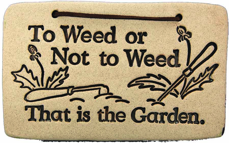 To Weed or Not to Weed, - Amaranth Stoneware Canada