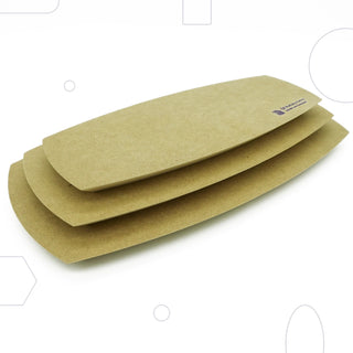 Wood drape molds for dinnerware and platters, durable and reusable fiberboard. Avoid wet conditions over 24 hrs. Amaranth Stoneware Canada.