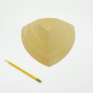 Spherical Triangles Stack pack Wood Drape Mold by GR Pottery Forms - Amaranth Stoneware Canada