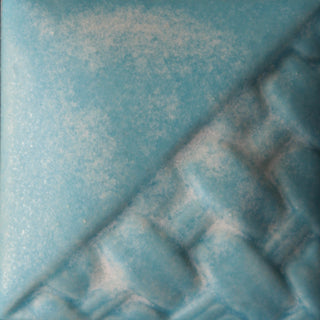 Cone 6: Weathered Blue produces a sky blue matte finish with white variegation.
Cone 10: Off-white variation darkens. Amaranth Stoneware Canada.
