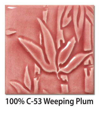Glossy raspberry red. Cone 5-6. Dinnerware Safe. Safe for Spray Application. Mixable. Amaranth Stoneware.