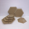 Hexagon Wood Drape Mold by GR Pottery Forms - Amaranth Stoneware Canada