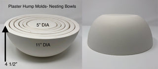 Plaster Hump Mold Bowl Set - Flat Bottom - 6pcs - Amaranth Stoneware Canada