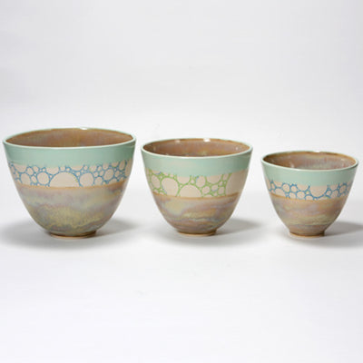 Stoneware Bisque - Medium Nesting Bowl - Amaranth Stoneware Canada